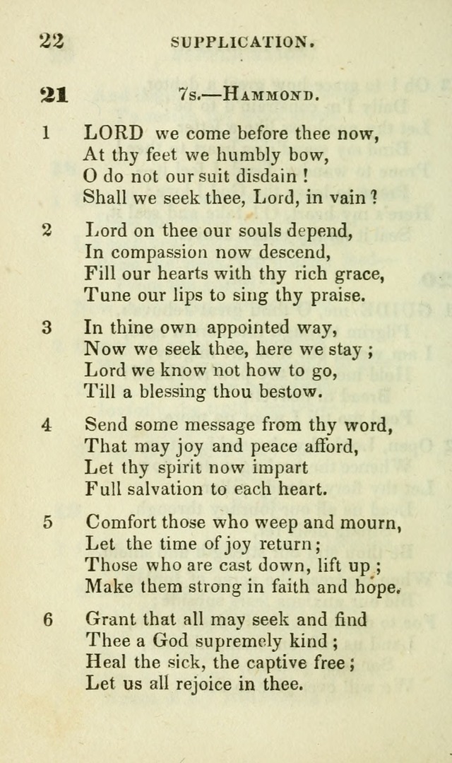 Hymns for Social Meetings page 22
