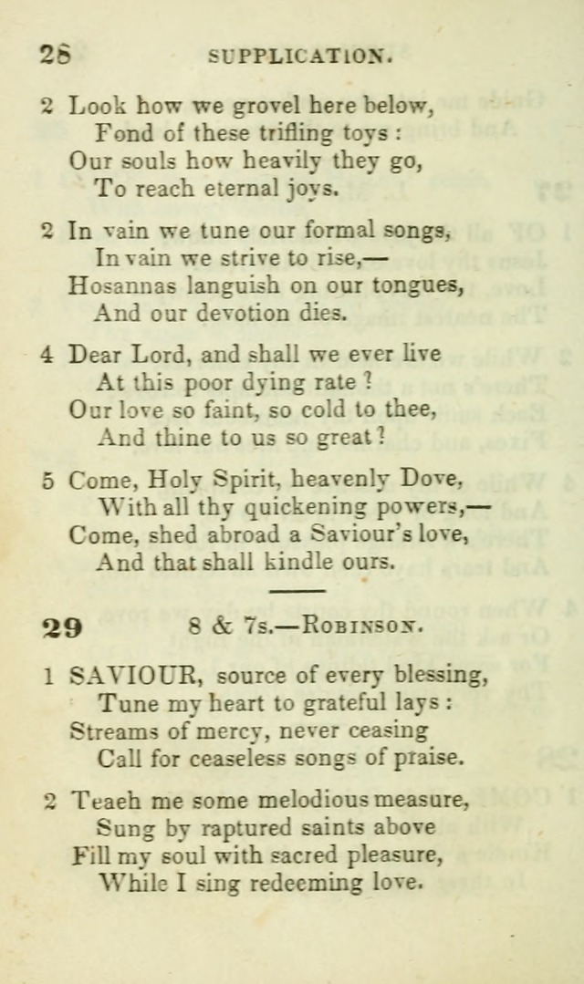 Hymns for Social Meetings page 28