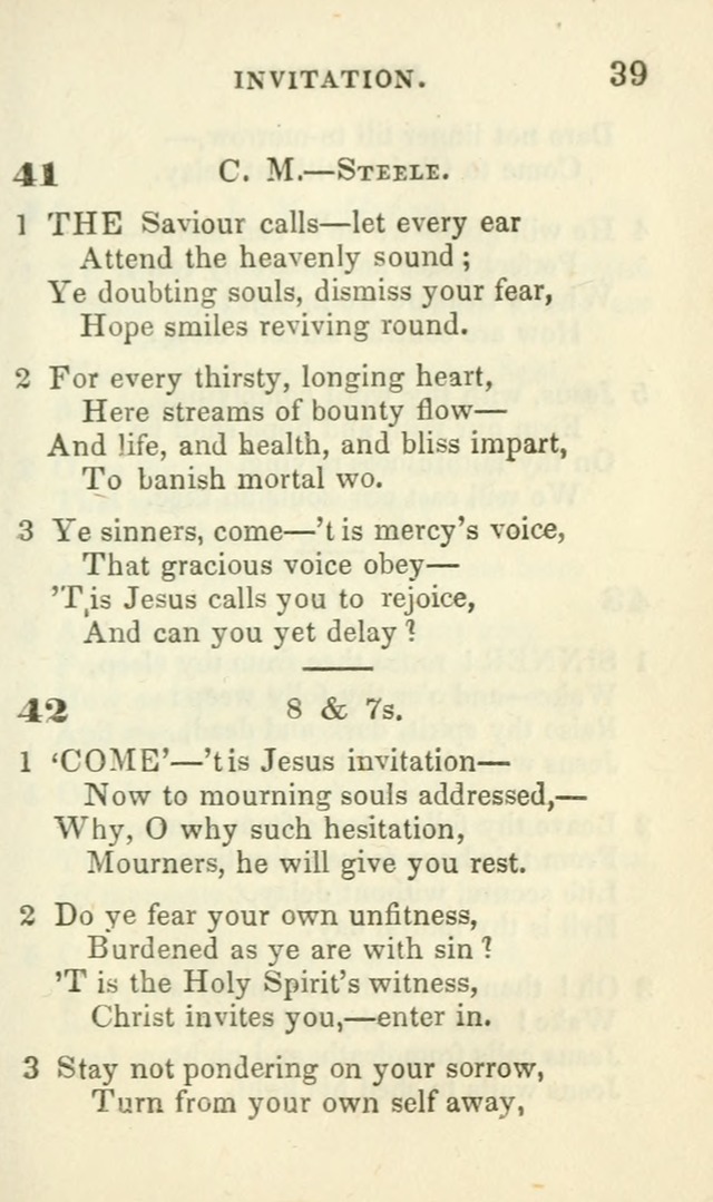 Hymns for Social Meetings page 39