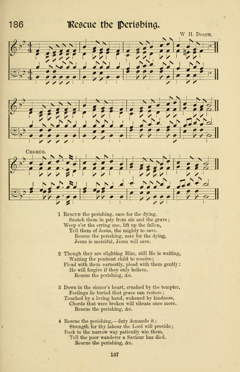 Hymns and Songs: for Mission Services and Conventions, with tunes (Enlarged ed.) page 137