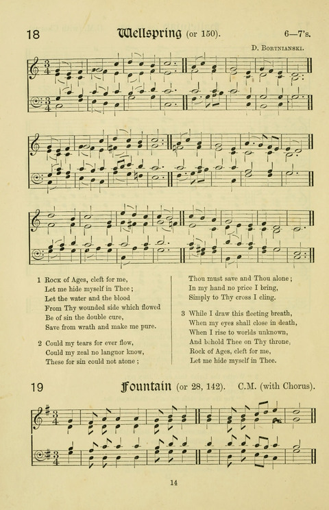 Hymns and Songs: for Mission Services and Conventions, with tunes (Enlarged ed.) page 14