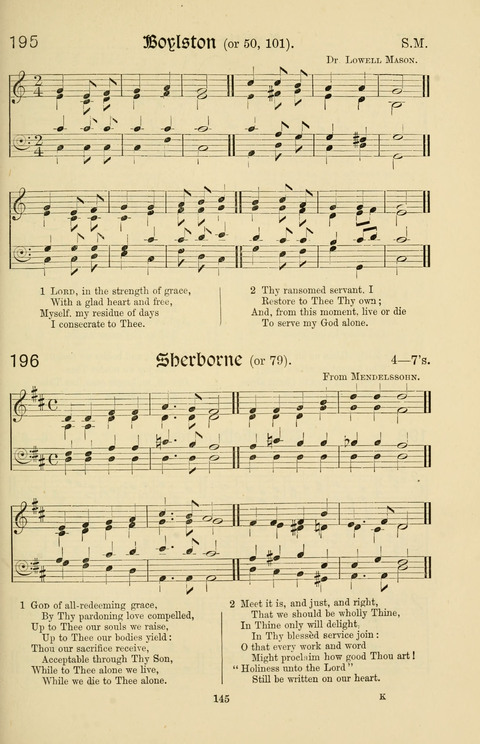 Hymns and Songs: for Mission Services and Conventions, with tunes (Enlarged ed.) page 145