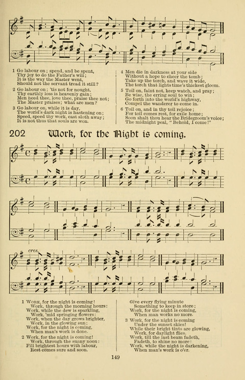 Hymns and Songs: for Mission Services and Conventions, with tunes (Enlarged ed.) page 149