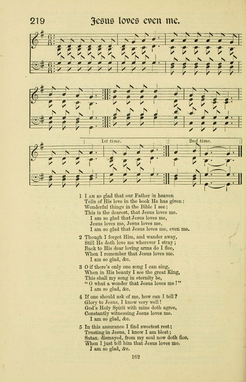 Hymns and Songs: for Mission Services and Conventions, with tunes (Enlarged ed.) page 162