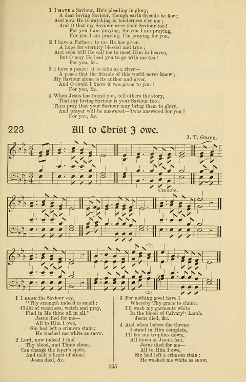Hymns and Songs: for Mission Services and Conventions, with tunes (Enlarged ed.) page 165