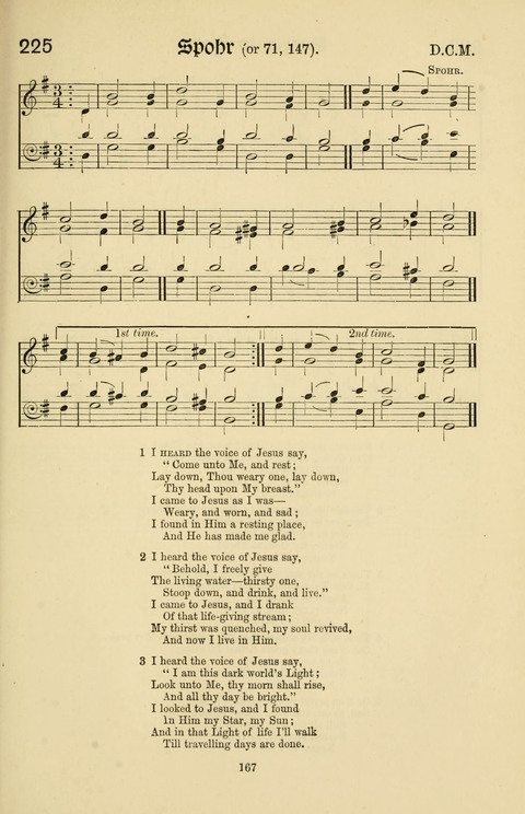Hymns and Songs: for Mission Services and Conventions, with tunes (Enlarged ed.) page 167