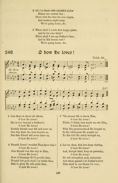 Hymns and Songs: for Mission Services and Conventions, with tunes (Enlarged ed.) page 187