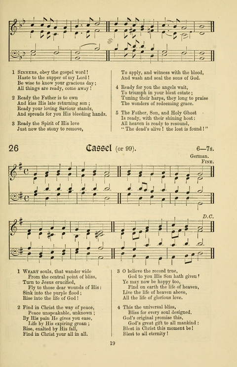 Hymns and Songs: for Mission Services and Conventions, with tunes (Enlarged ed.) page 19