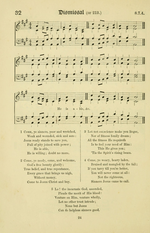 Hymns and Songs: for Mission Services and Conventions, with tunes (Enlarged ed.) page 24