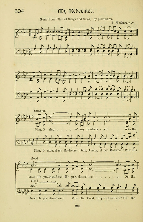 Hymns and Songs: for Mission Services and Conventions, with tunes (Enlarged ed.) page 240