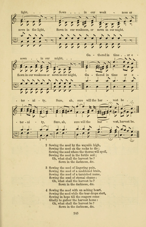 Hymns and Songs: for Mission Services and Conventions, with tunes (Enlarged ed.) page 245