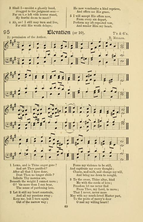 Hymns and Songs: for Mission Services and Conventions, with tunes (Enlarged ed.) page 69