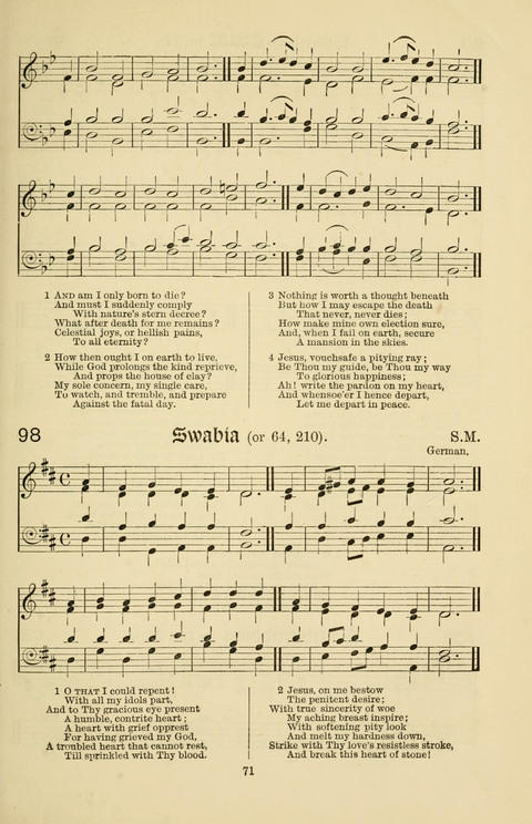 Hymns and Songs: for Mission Services and Conventions, with tunes (Enlarged ed.) page 71