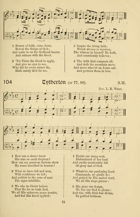 Hymns and Songs: for Mission Services and Conventions, with tunes (Enlarged ed.) page 75