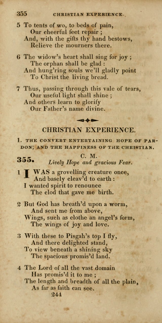 Hymns, Selected and Original, for Public and Private Worship page 244