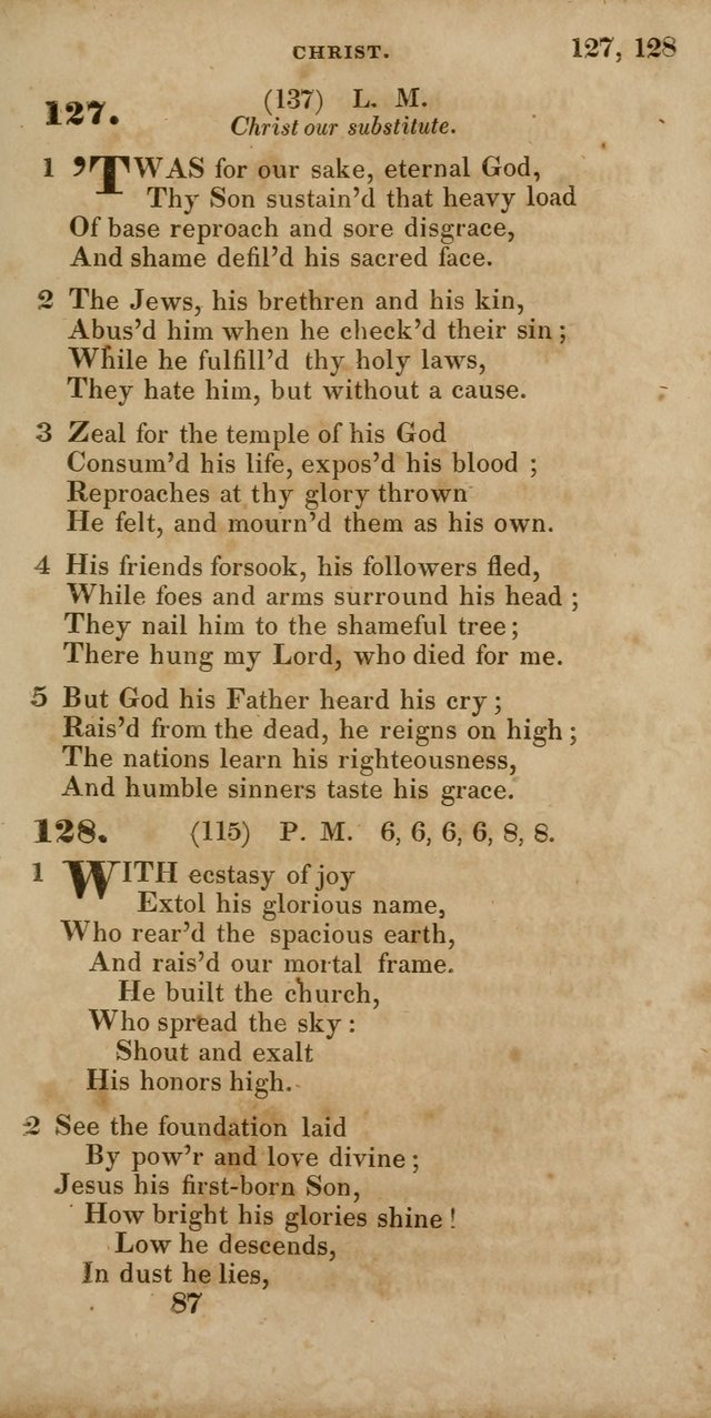 Hymns, Selected and Original, for Public and Private Worship page 87