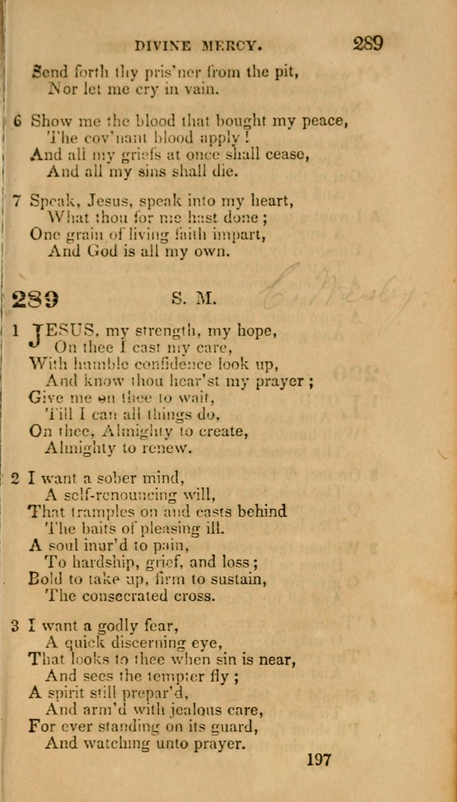 Hymns: selected and original, for public and private worship (30th ed.) page 197