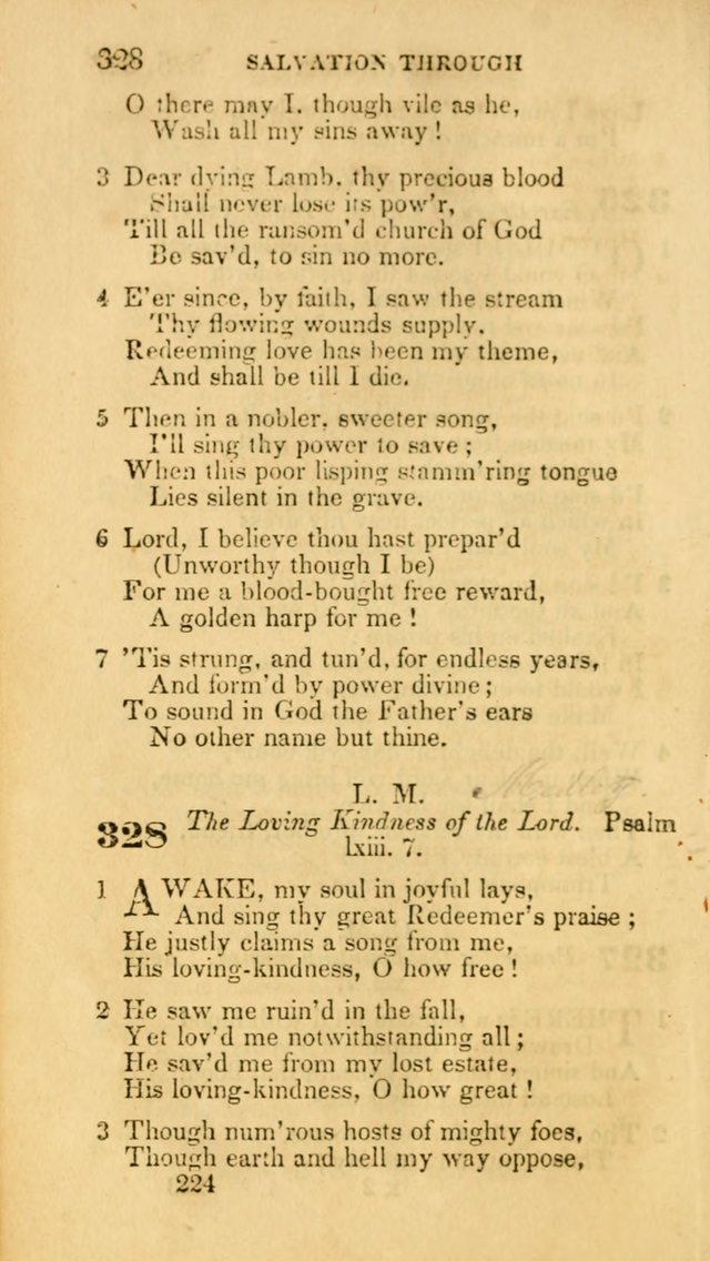 Hymns: selected and original, for public and private worship (30th ed.) page 224