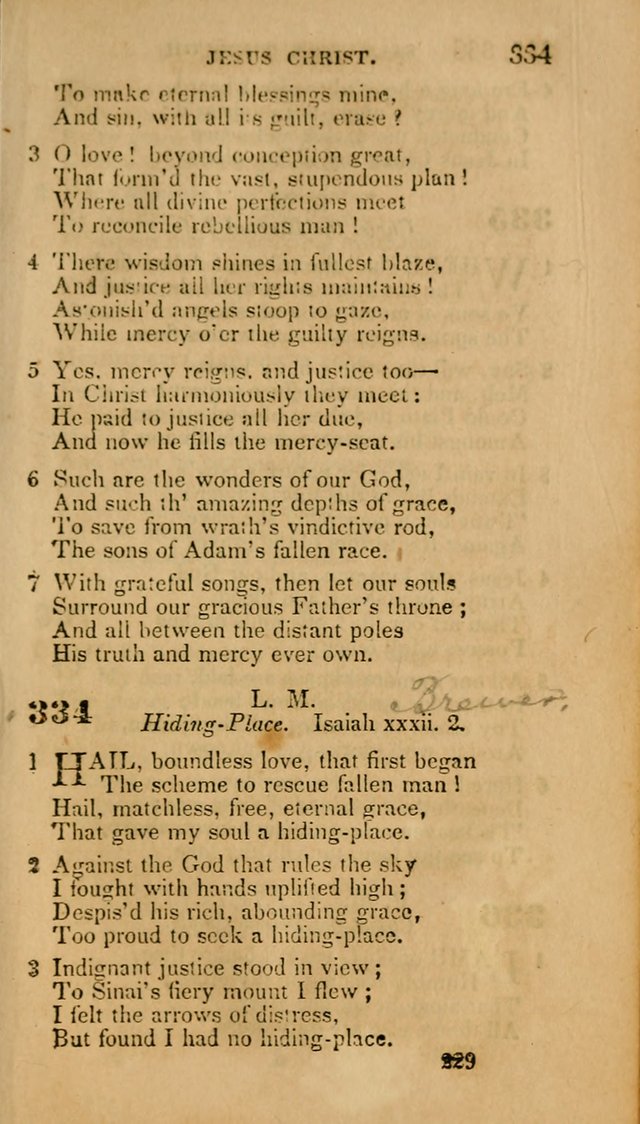 Hymns: selected and original, for public and private worship (30th ed.) page 229