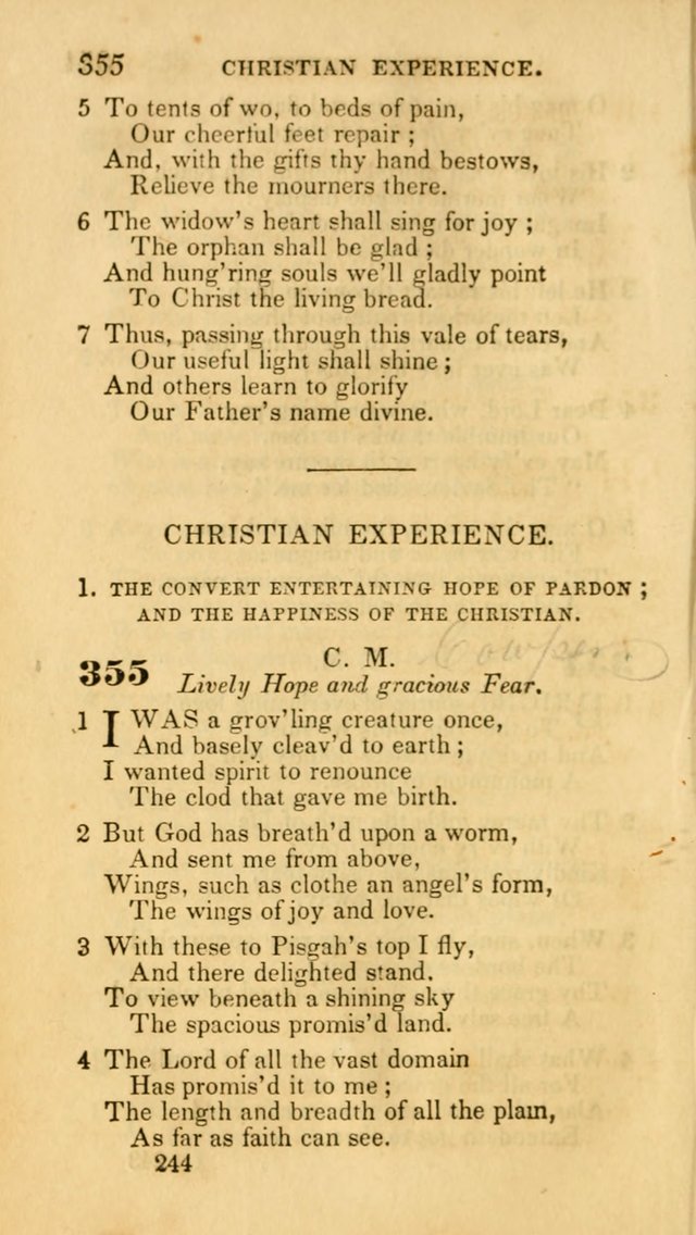 Hymns: selected and original, for public and private worship (30th ed.) page 244