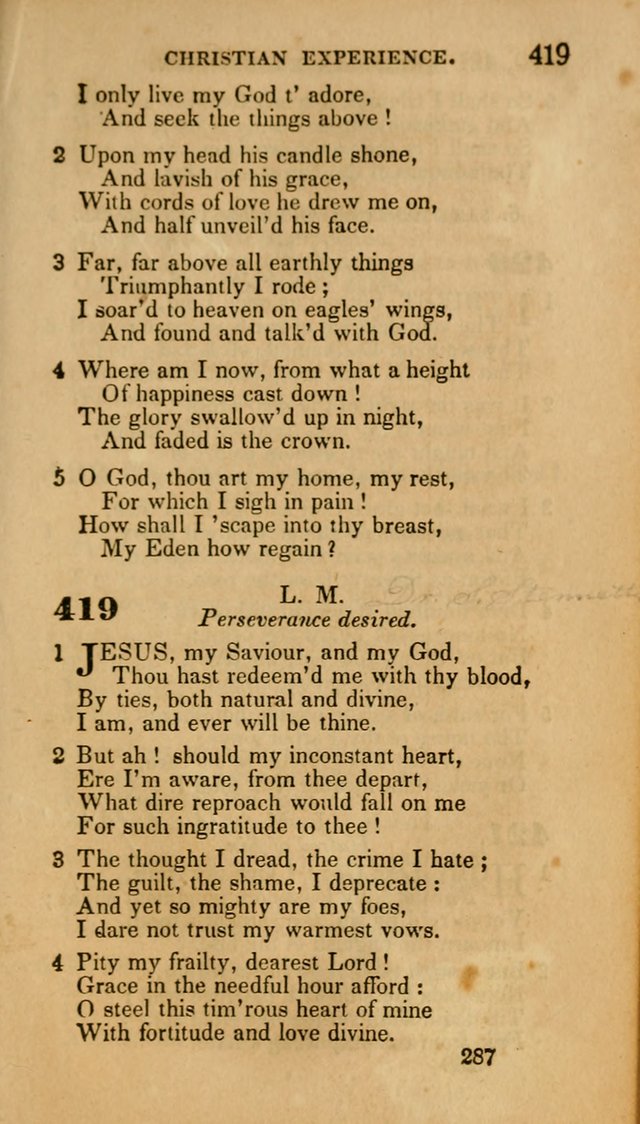 Hymns: selected and original, for public and private worship (30th ed.) page 287