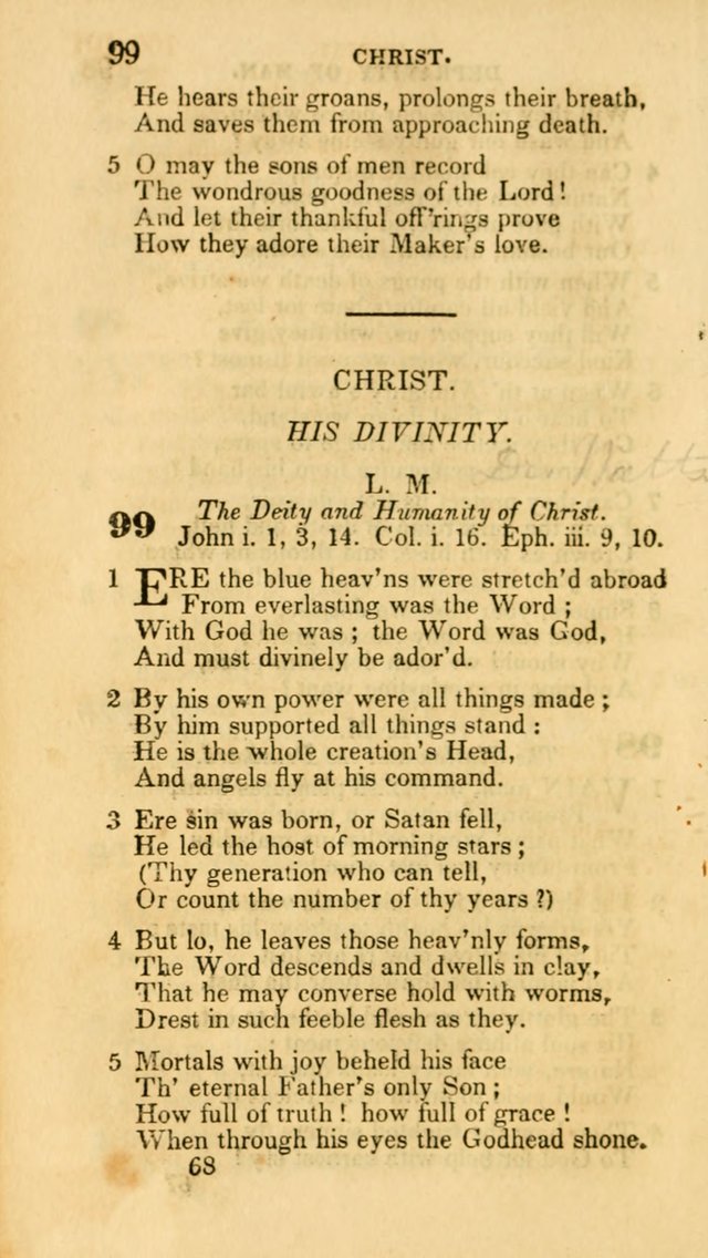 Hymns: selected and original, for public and private worship (30th ed.) page 68
