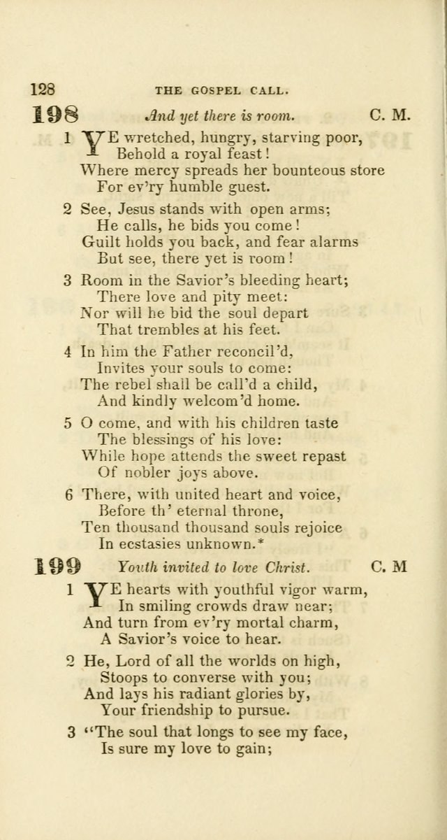 Hymns: selected and original, for public and private worship (60th ed., 1st rev. ed.) page 128