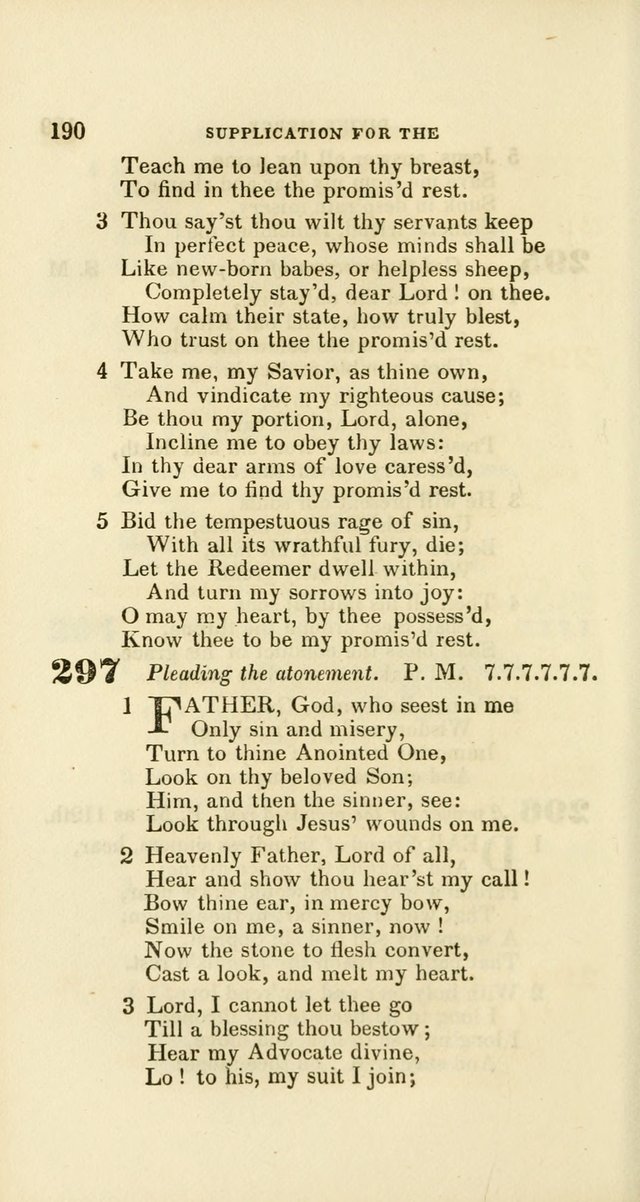 Hymns: selected and original, for public and private worship (60th ed., 1st rev. ed.) page 190