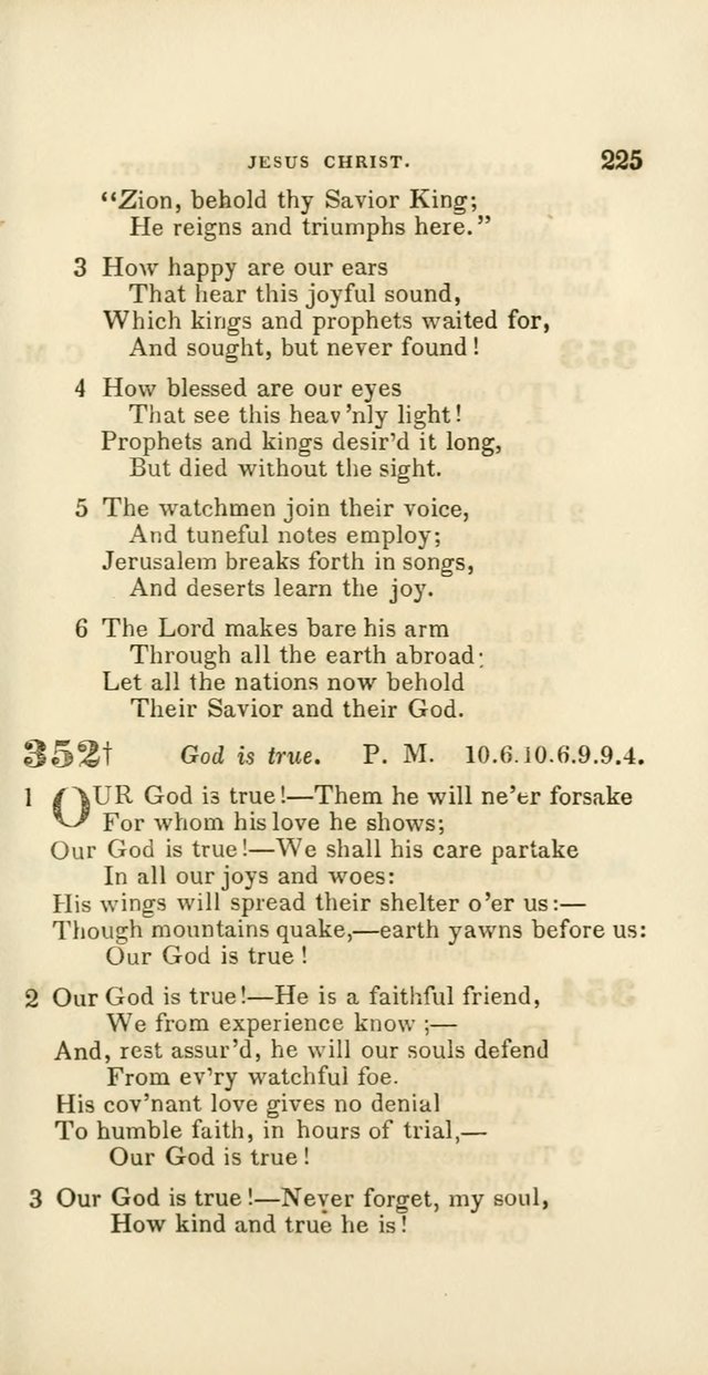 Hymns: selected and original, for public and private worship (60th ed., 1st rev. ed.) page 225