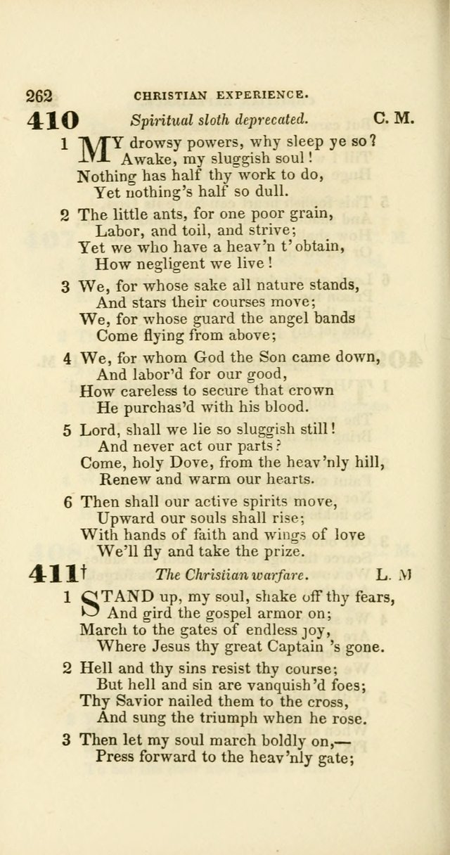 Hymns: selected and original, for public and private worship (60th ed., 1st rev. ed.) page 262