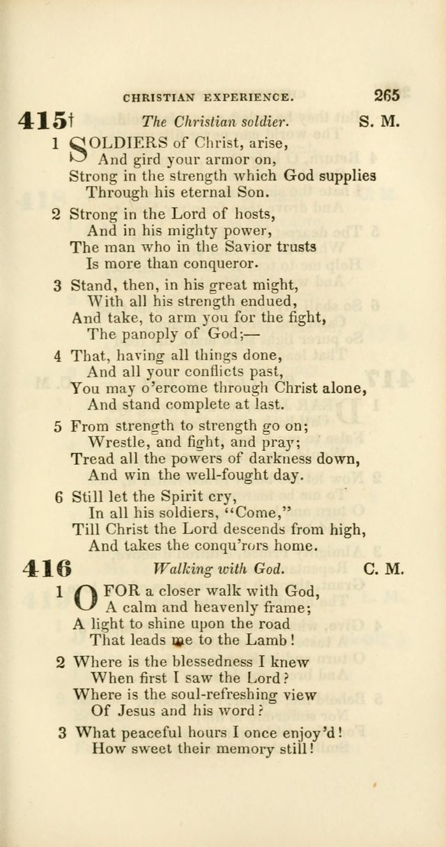 Hymns: selected and original, for public and private worship (60th ed., 1st rev. ed.) page 265