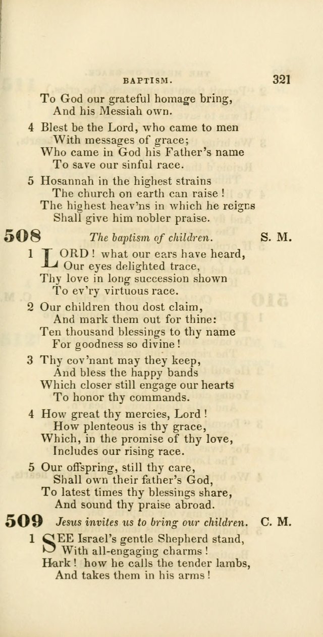 Hymns: selected and original, for public and private worship (60th ed., 1st rev. ed.) page 321