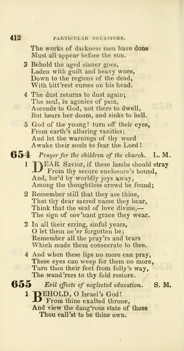 Hymns: selected and original, for public and private worship (60th ed., 1st rev. ed.) page 412