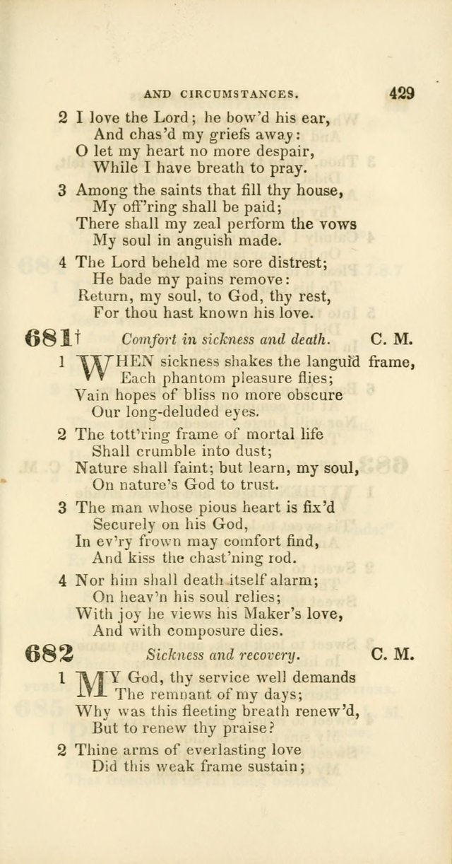 Hymns: selected and original, for public and private worship (60th ed., 1st rev. ed.) page 429