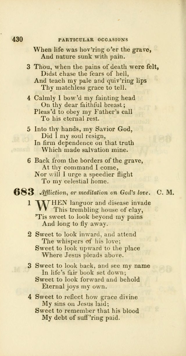 Hymns: selected and original, for public and private worship (60th ed., 1st rev. ed.) page 430