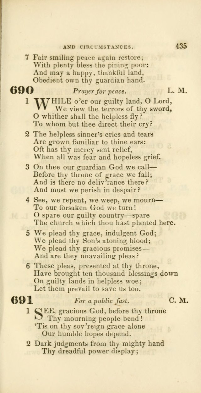 Hymns: selected and original, for public and private worship (60th ed., 1st rev. ed.) page 435