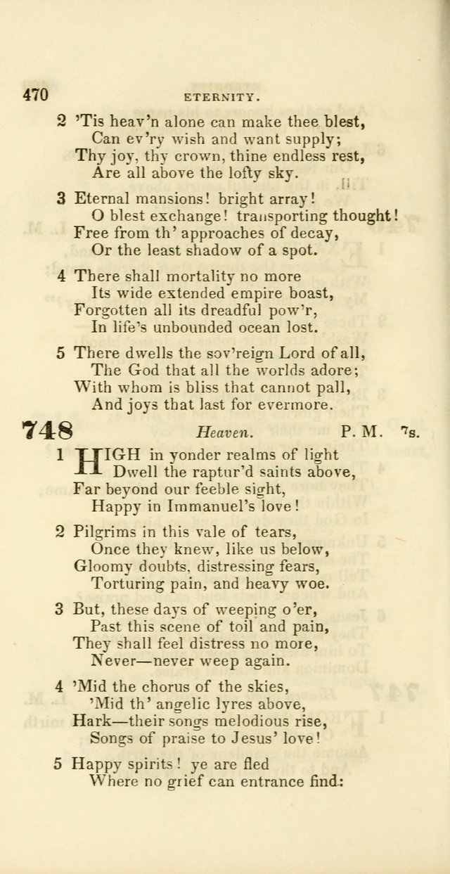 Hymns: selected and original, for public and private worship (60th ed., 1st rev. ed.) page 470