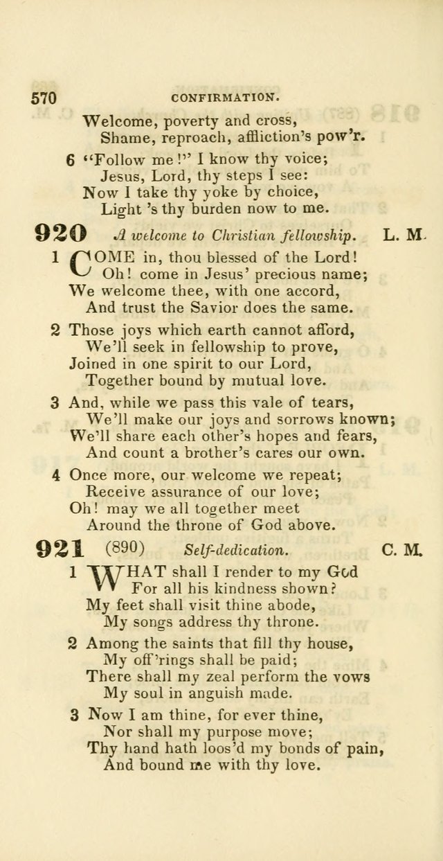 Hymns: selected and original, for public and private worship (60th ed., 1st rev. ed.) page 570