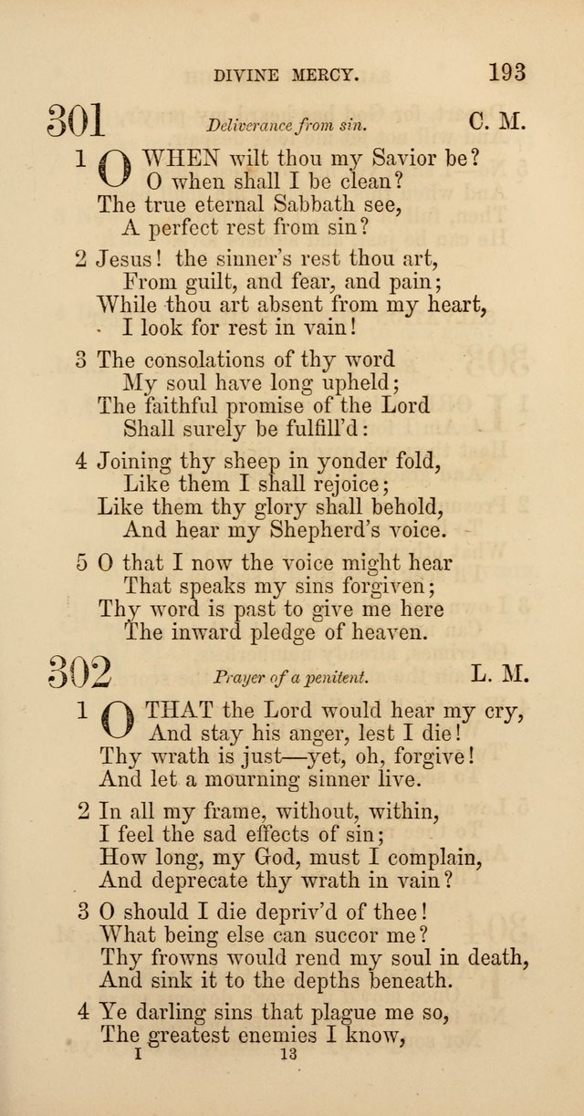 Hymns: selected and original, for public and  private worship (4th ed. 3rd rev. ed.) page 205
