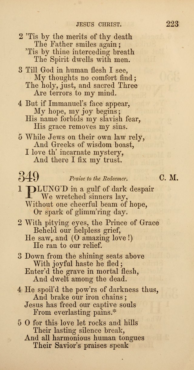 Hymns: selected and original, for public and  private worship (4th ed. 3rd rev. ed.) page 241
