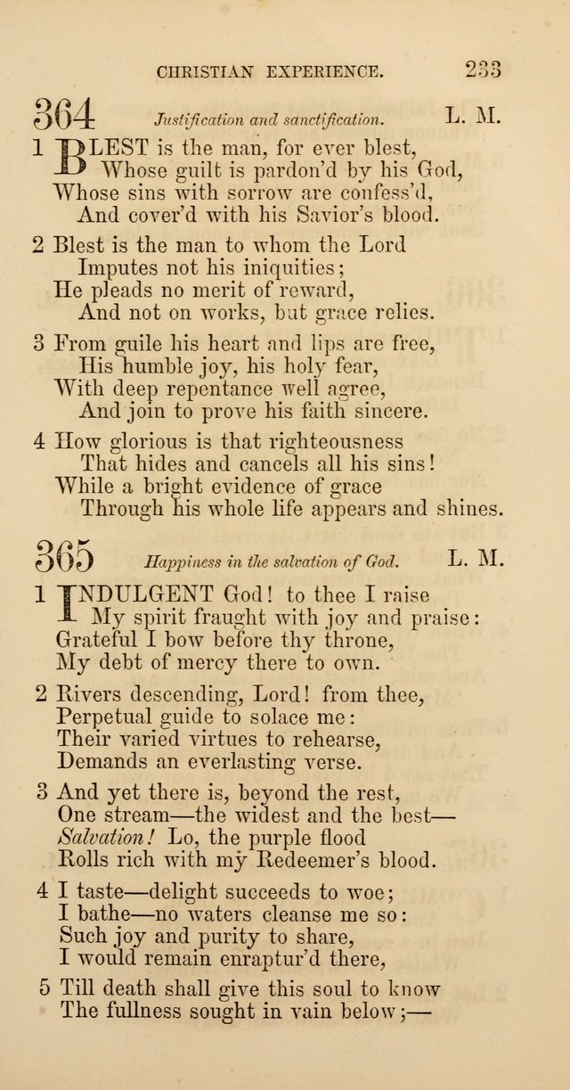 Hymns: selected and original, for public and  private worship (4th ed. 3rd rev. ed.) page 251
