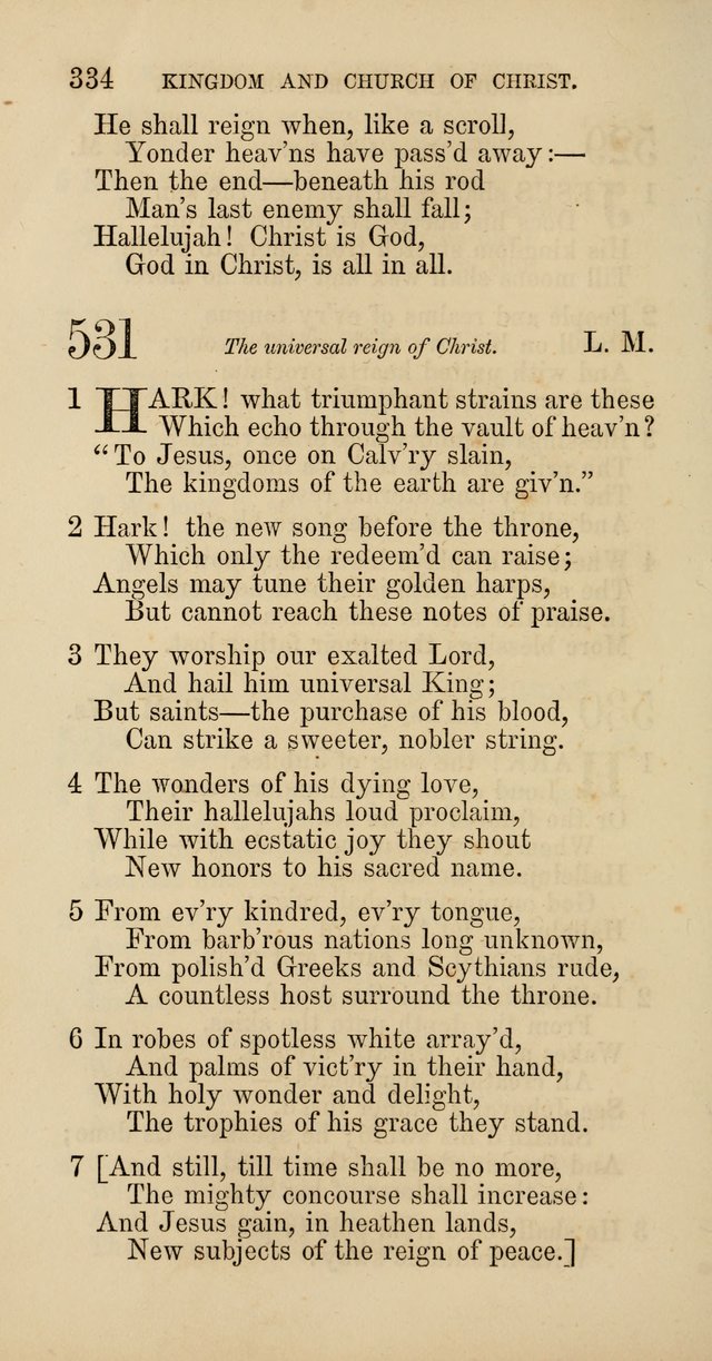 Hymns: selected and original, for public and  private worship (4th ed. 3rd rev. ed.) page 354