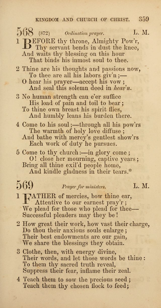 Hymns: selected and original, for public and  private worship (4th ed. 3rd rev. ed.) page 381