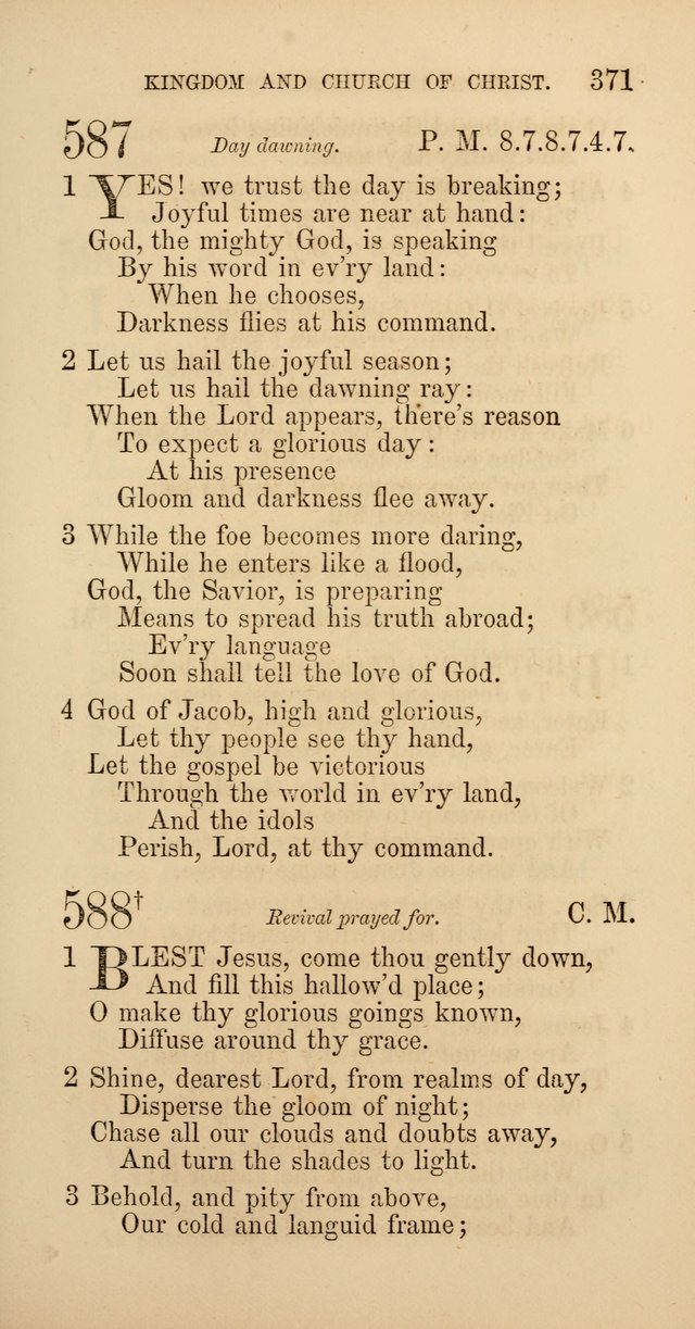Hymns: selected and original, for public and  private worship (4th ed. 3rd rev. ed.) page 393