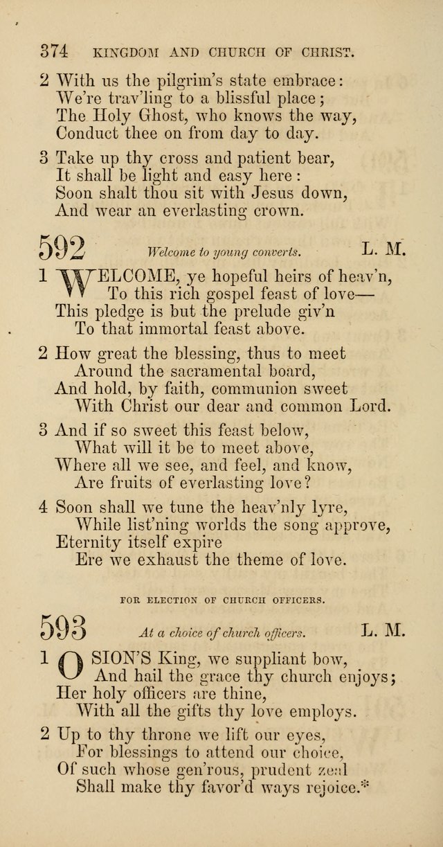 Hymns: selected and original, for public and  private worship (4th ed. 3rd rev. ed.) page 396