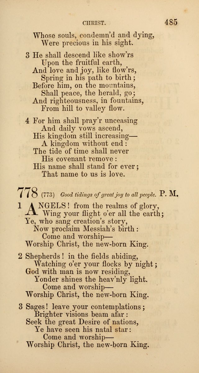 Hymns: selected and original, for public and  private worship (4th ed. 3rd rev. ed.) page 511