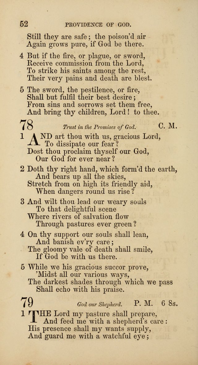 Hymns: selected and original, for public and  private worship (4th ed. 3rd rev. ed.) page 54