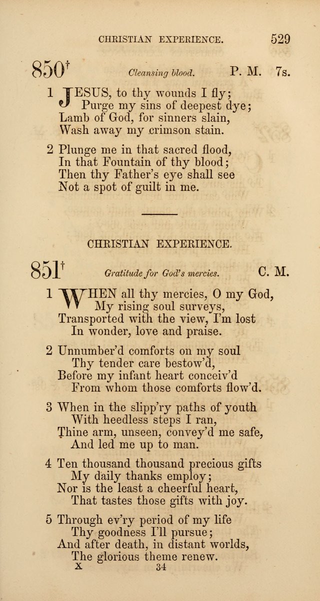 Hymns: selected and original, for public and  private worship (4th ed. 3rd rev. ed.) page 557