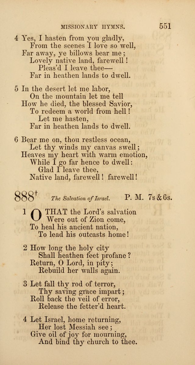 Hymns: selected and original, for public and  private worship (4th ed. 3rd rev. ed.) page 579