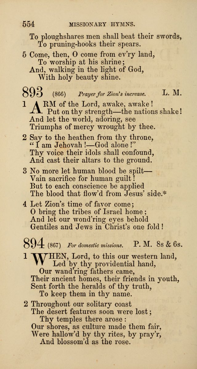 Hymns: selected and original, for public and  private worship (4th ed. 3rd rev. ed.) page 582